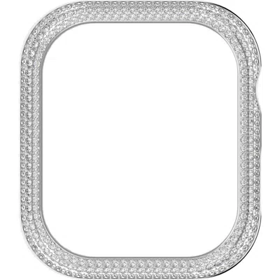 Swarovski Sparkling Pavé 41mm Apple Watch® Case Attachment In Silver