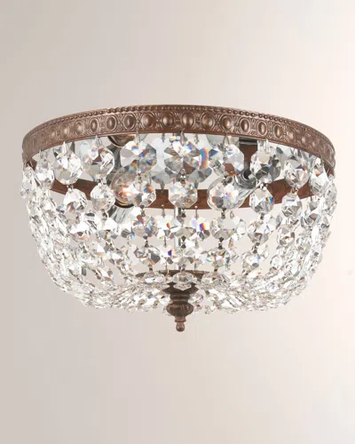 Swarovski Spectra 2-light Ceiling Mount In English Bronze