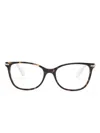Swarovski Square-frame Glasses In Brown