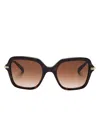 Swarovski Square-frame Sunglasses In Brown