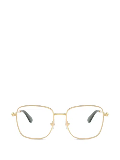 Swarovski Square-frame Glasses In Gold