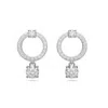 Swarovski Ss Constella Drop Earrings In Silver