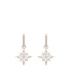 Swarovski Star Earrings In Yellow
