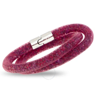 Swarovski Stardust Dark Red Crystals Bracelet 5139748-s - Small In Multi-color