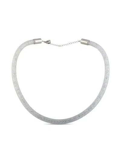 Pre-owned Swarovski Stardust Necklace In Silver