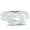 Swarovski Stardust White Crystal Knot Bracelet 5184175 S  Small In Multi