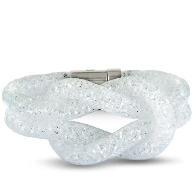 Swarovski Stardust White Crystal Knot Bracelet 5184175 S  Small In Multi-color