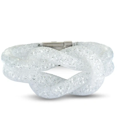 Swarovski Stardust White Crystal Knot Bracelet 5184175 S  Small In Multi