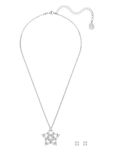 Swarovski Stella Necklace Set In Metallic