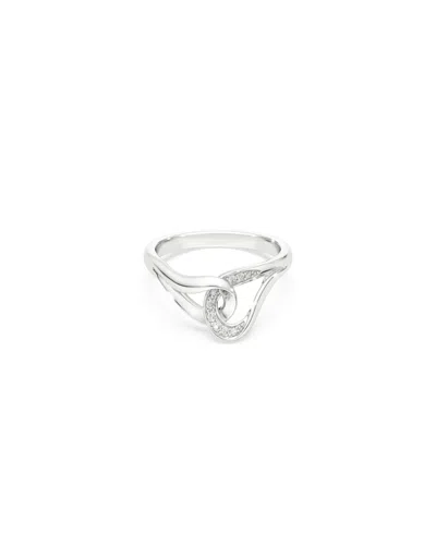 Swarovski Sterling Silver-plated White Crystals Ring In Multi