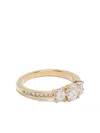 Swarovski Stilla Attract Round-cut Crystal Ring In Gold