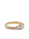 Swarovski Stilla Attract Round-cut Crystal Ring In Gold