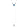 Swarovski Stilla Attract Rhodium Plated Y Necklace In Metallic