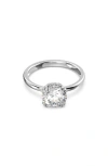 Swarovski Constella Cocktail Ring Round S Rhodium Shiny White White In White/silver