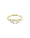 Swarovski Stilla Attract Gold-tone Plated Ring In Gold