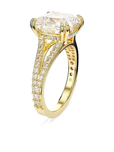 Swarovski Stilla Crystal-embellishment Ring In Gold