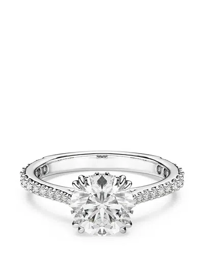 Swarovski Stilla Crystal-embellished Cocktail Ring In Silver