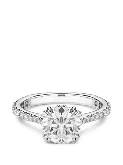 Swarovski Stilla Crystal-embellished Ring In Metallic