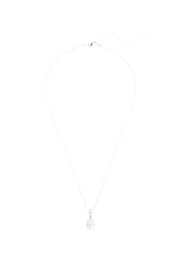 Swarovski Stilla Crystal-pendant Necklace In Silver
