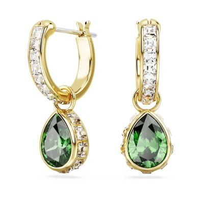 Swarovski Stilla Drop Earrings In Green