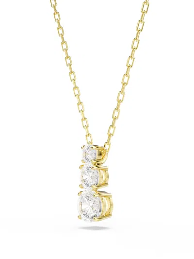 Swarovski Stilla Pendant Attract Trilogy In Gold