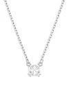 Swarovski Stilla Pendant Square Cut, White, Necklace In Silver