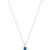 Swarovski Stilla Pendant Necklace In Blue/silver