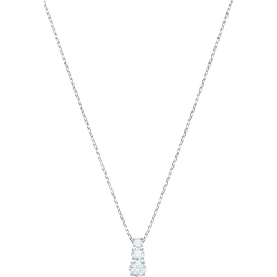 Swarovski Stilla Pendant Necklace In Metallic