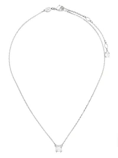 Swarovski Stilla Crystal Pendant Necklace In Silver