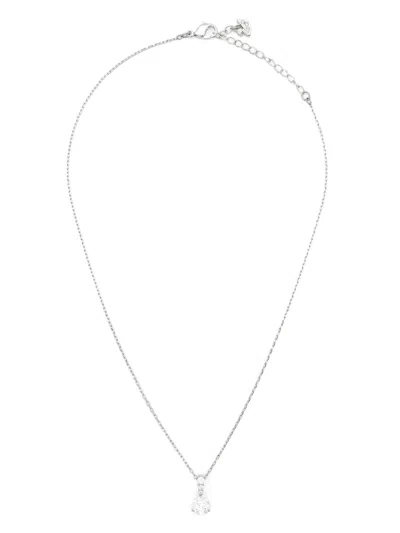 Swarovski Solitaire Crystal-pendant Necklace In Silver