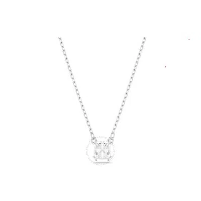 Swarovski Stilla Pendant Rhodium Shiny White In Silver Tone