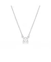Swarovski Stilla Pendant Square Cut, White, Necklace In Silver