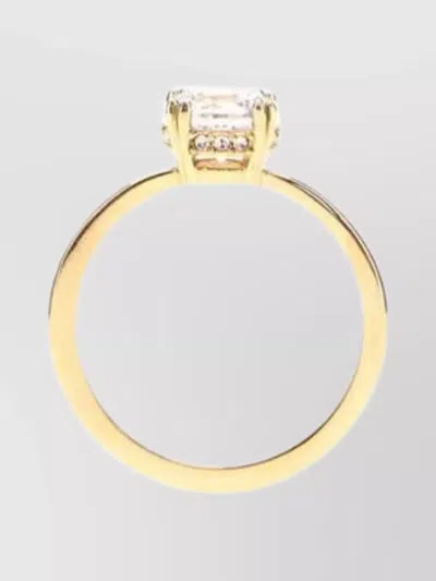 Swarovski Stilla Ring Solitaire Setting In Gold