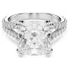 Swarovski Stilla Square Cut Crystal Ring In White