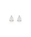 Swarovski Stilla Pear Cut Rose Gold-tone Plated Stud Earrings In Gold