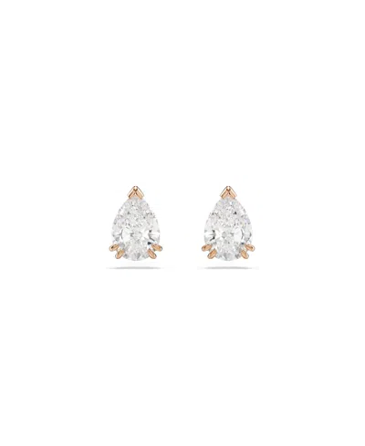 Swarovski Stilla Rose Gold-tone Plated Stud Earrings