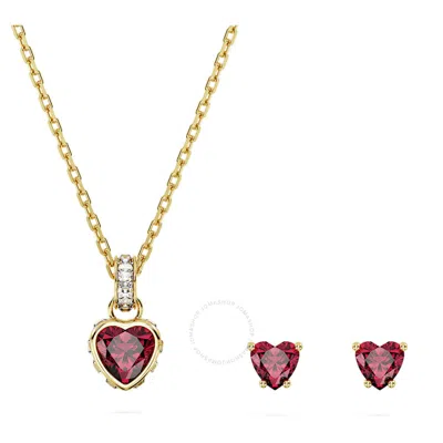 Swarovski Stilla Set Gold Shiny Red