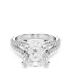 Swarovski Stilla Square Cut Crystal Ring In White