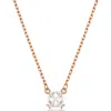 Swarovski Stilla Square Cut Pendant Necklace In White