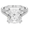 Swarovski Stilla Square Cut Crystal Ring In White