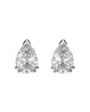 Swarovski Millenia Pear Crystal Stud Earrings In Silver