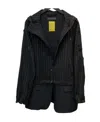 Swarovski Striped Casual Jacket In Black