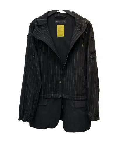 Swarovski Striped Casual Jacket In Black