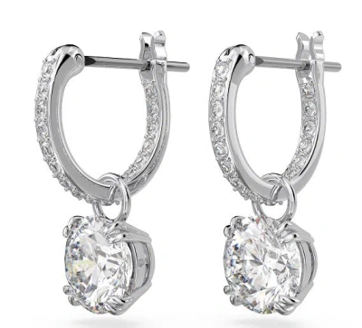 Swarovski Stylish Brass Bijoux Accessory In White/silver Tone