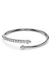 Swarovski Sublima Bypass Bangle Bracelet In Silver