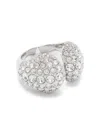 Swarovski Sublima Crystal Cocktail Ring In 银色
