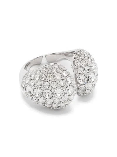 Swarovski Sublima Crystal Cocktail Ring In 银色
