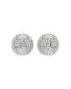 Swarovski Sublima Crystal Clip On Drop Earrings In Rhodium Plated In Silver
