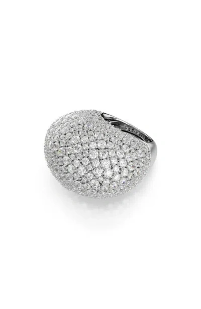 Swarovski Sublima Crystal Cocktail Ring In Silver