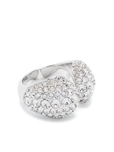 Swarovski Sublima Crystal Cocktail Ring In Metallic